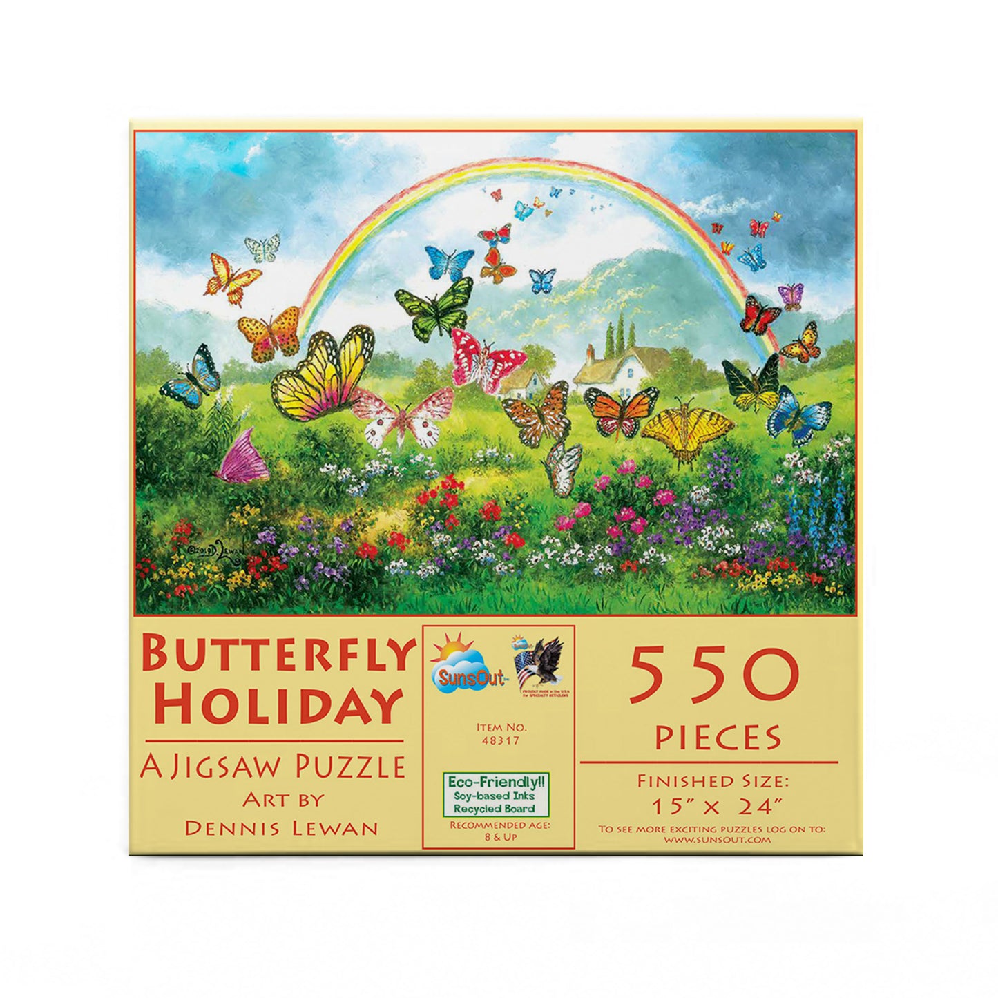 Butterfly Holiday - 550 Piece Jigsaw Puzzle