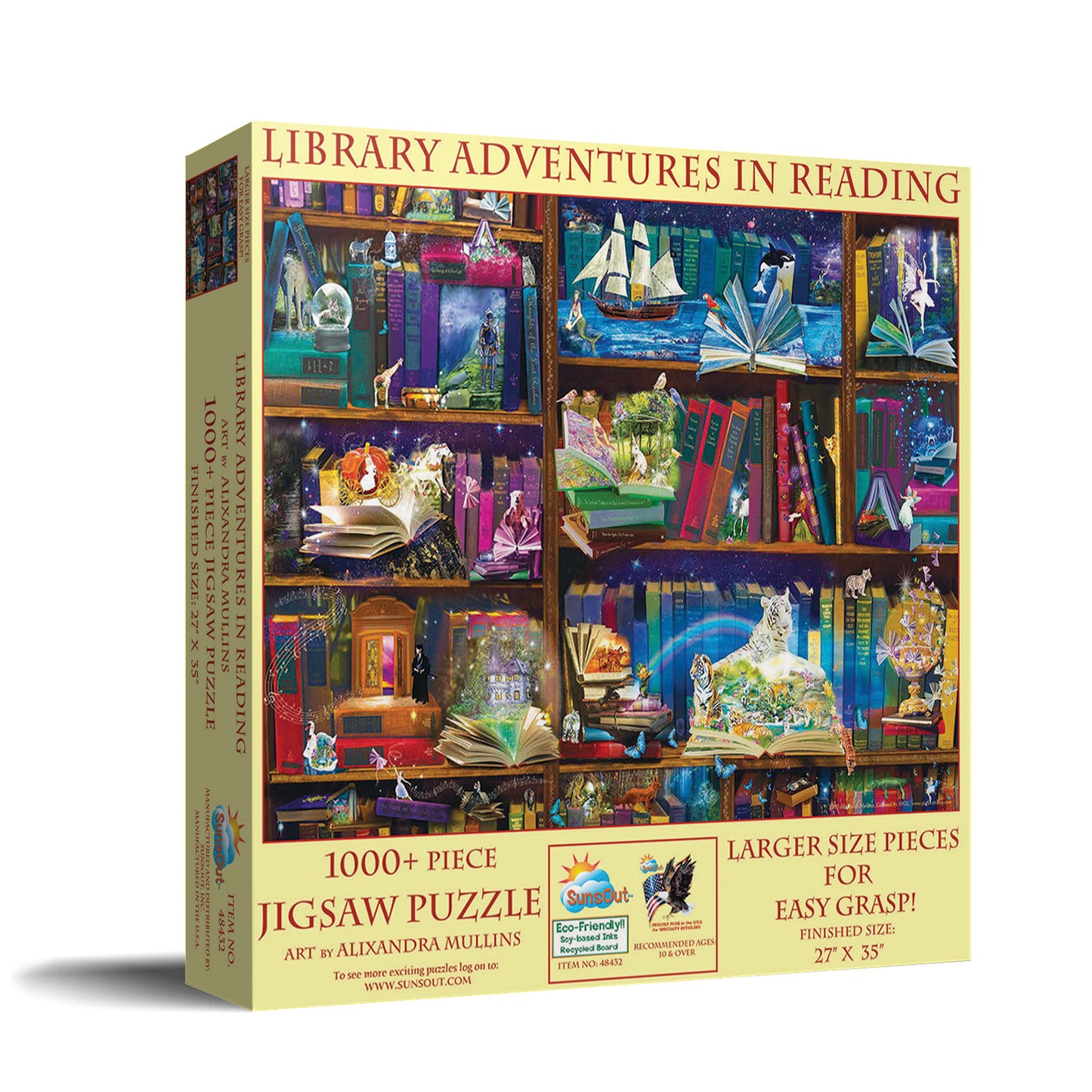 Library Adventures in Reading - 1000 Large Piece Jigsaw Puzzle