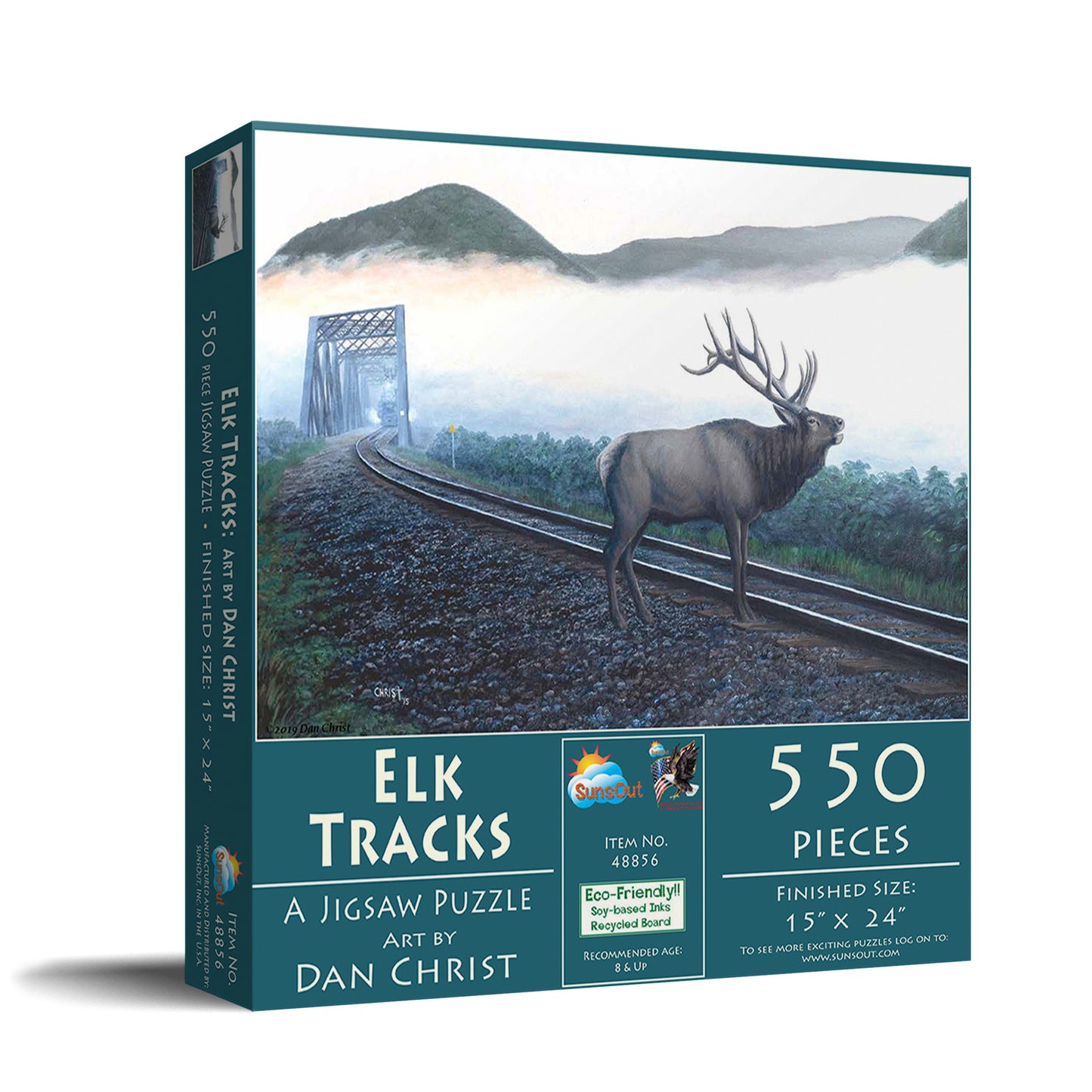 Elk Tracks - 550 Piece Jigsaw Puzzle