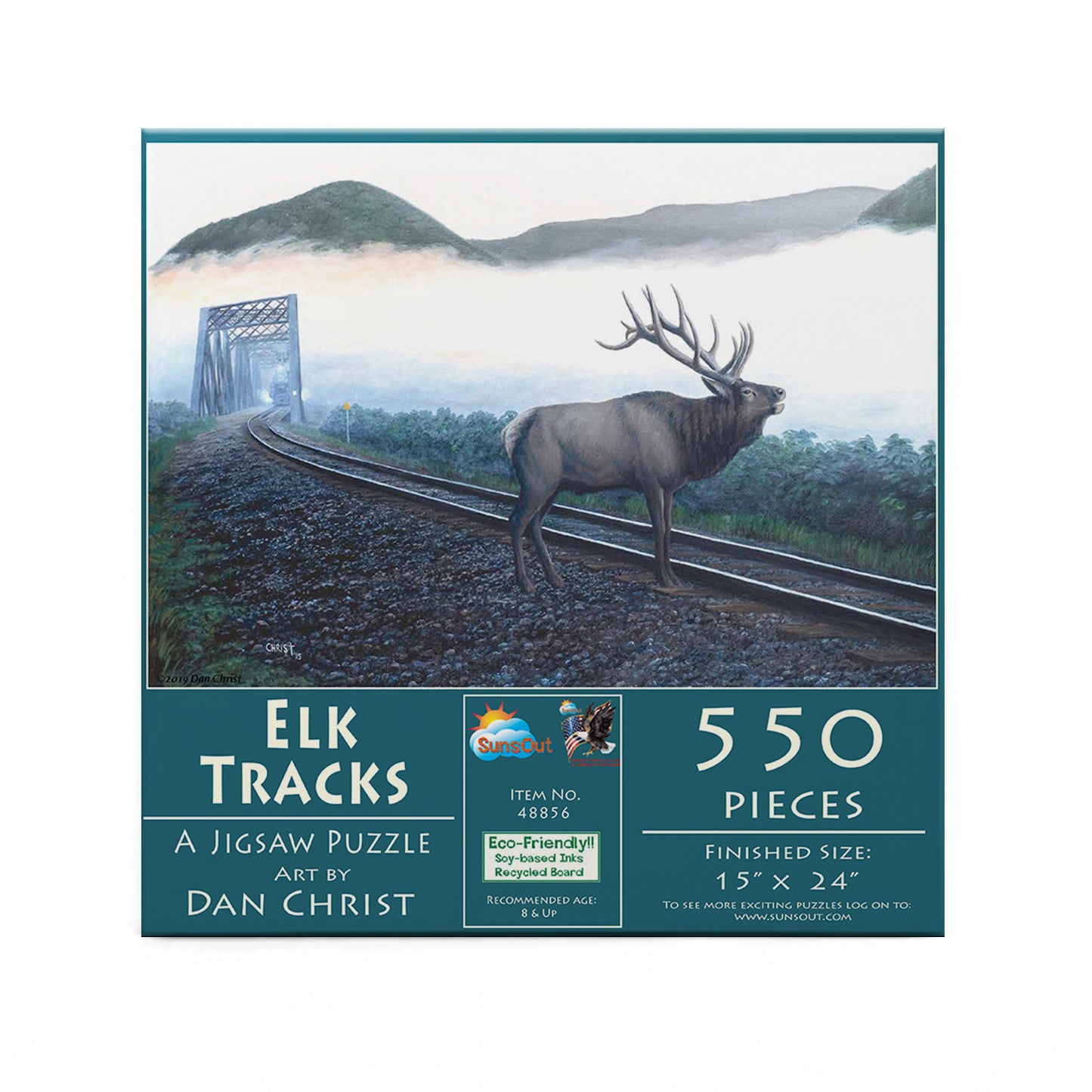 Elk Tracks - 550 Piece Jigsaw Puzzle