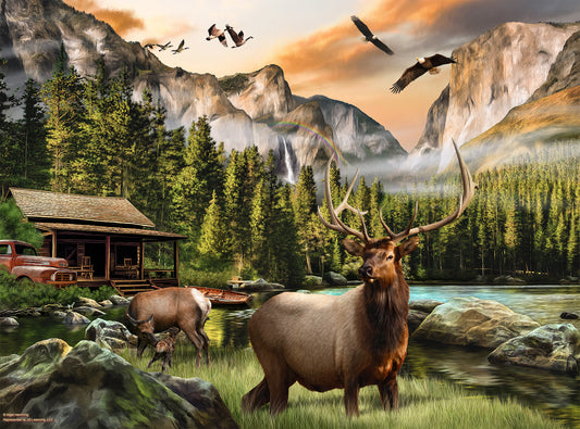 Elk Country - 1000 Piece Jigsaw Puzzle