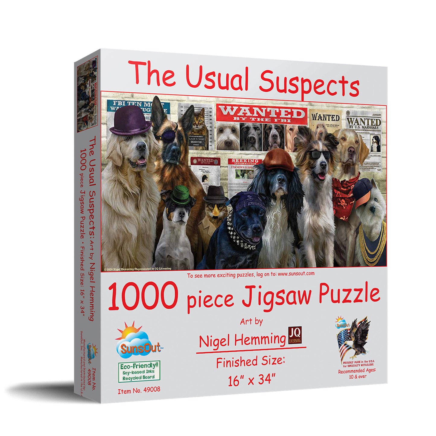 The Usual Suspects - 1000 Piece Jigsaw Puzzle