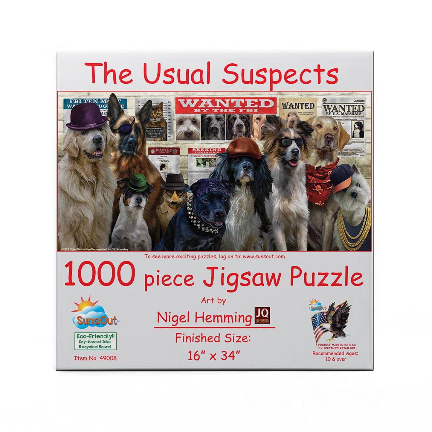 The Usual Suspects - 1000 Piece Jigsaw Puzzle