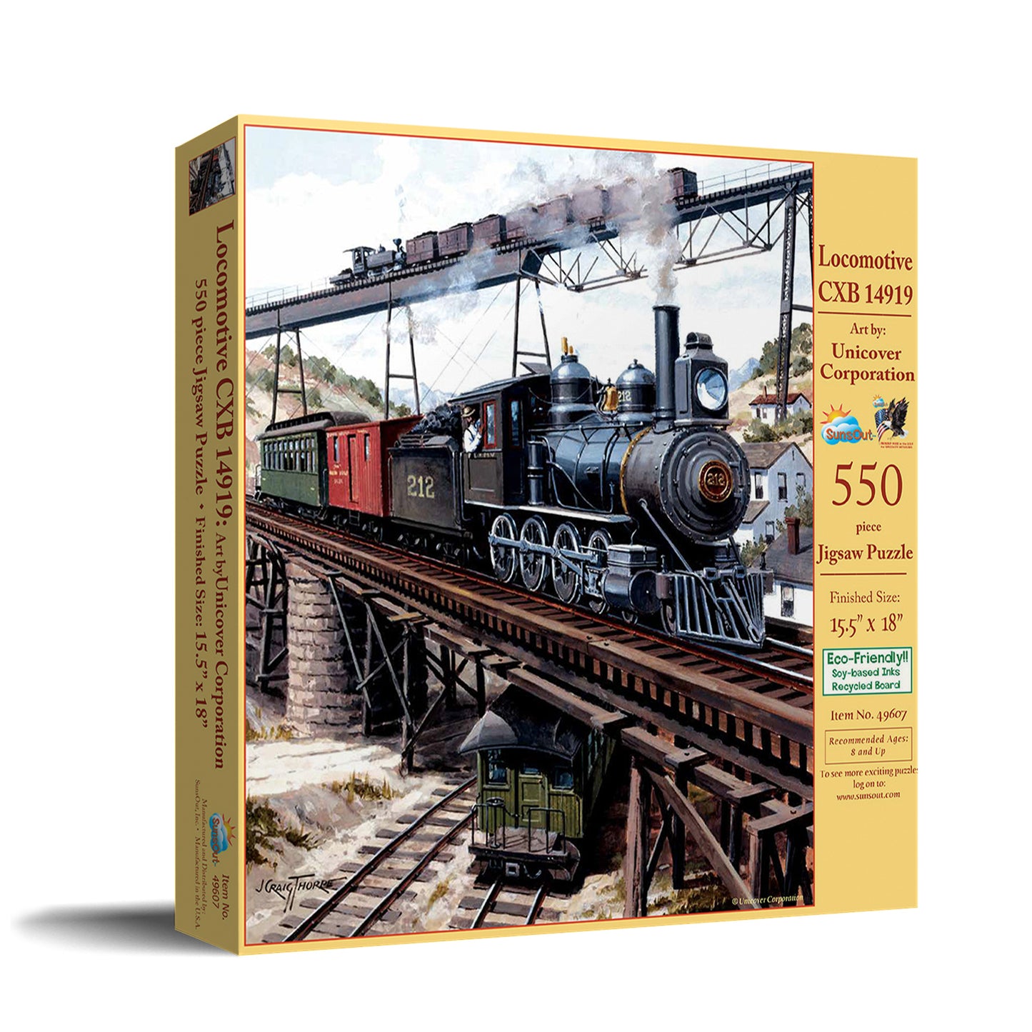 Locomotive GXB 14919 - 550 Piece Jigsaw Puzzle