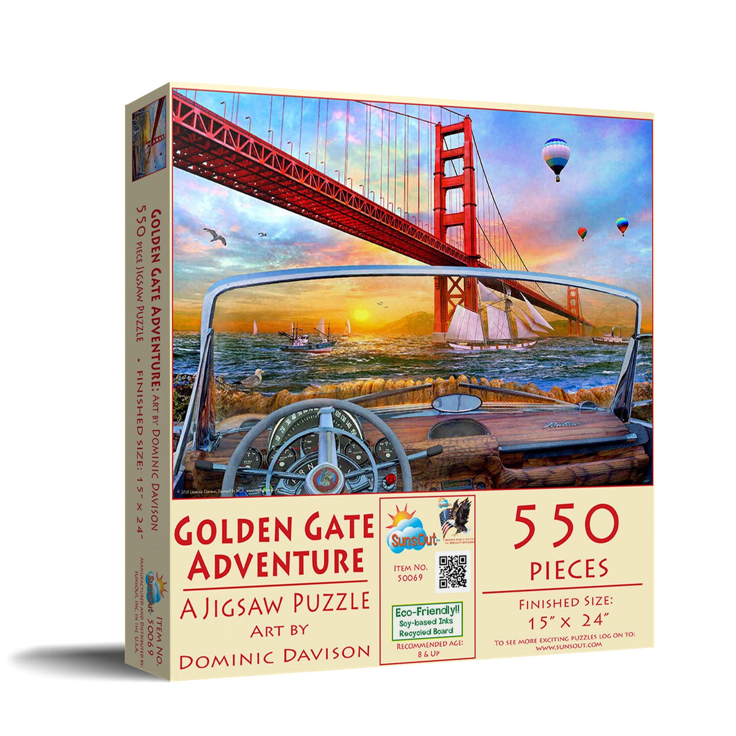 Golden Gate Adventure - 550 Piece Jigsaw Puzzle