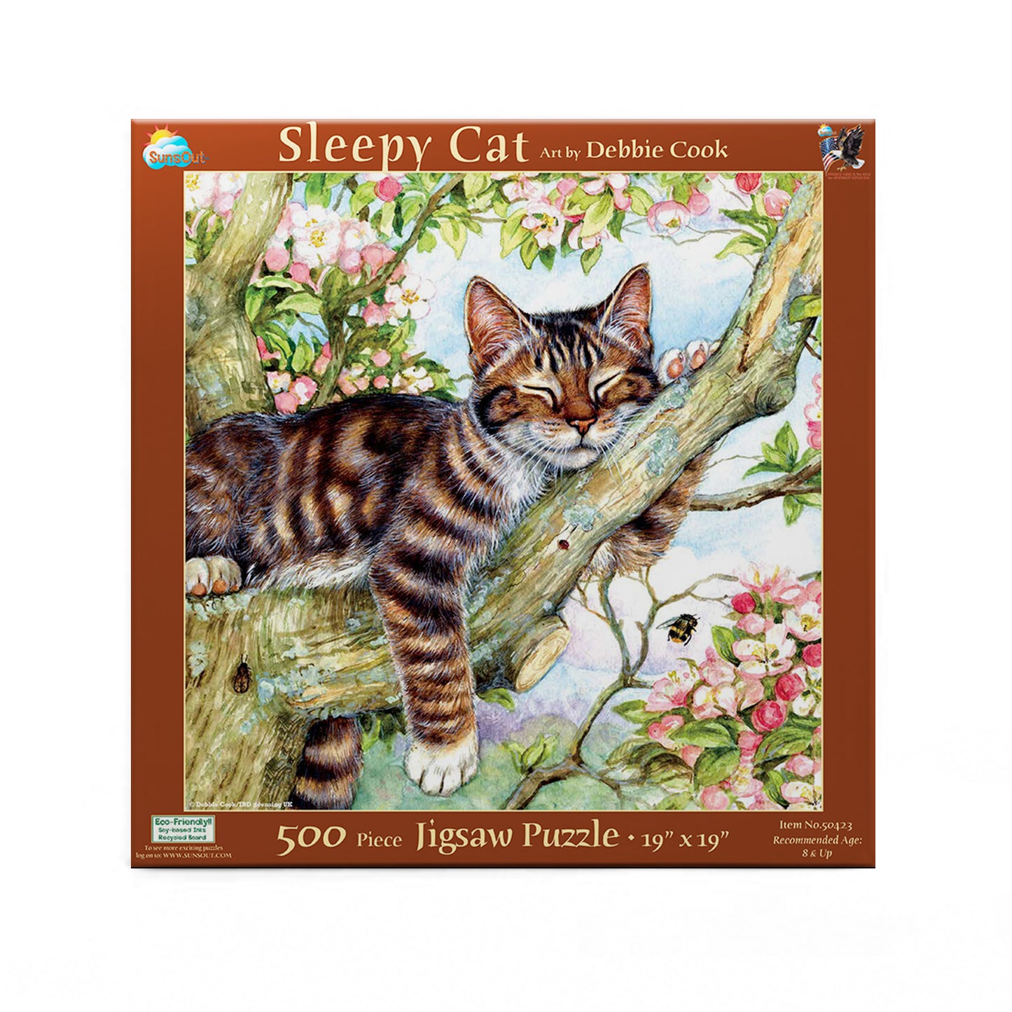 Sleepy Cat - 500 Piece Jigsaw Puzzle