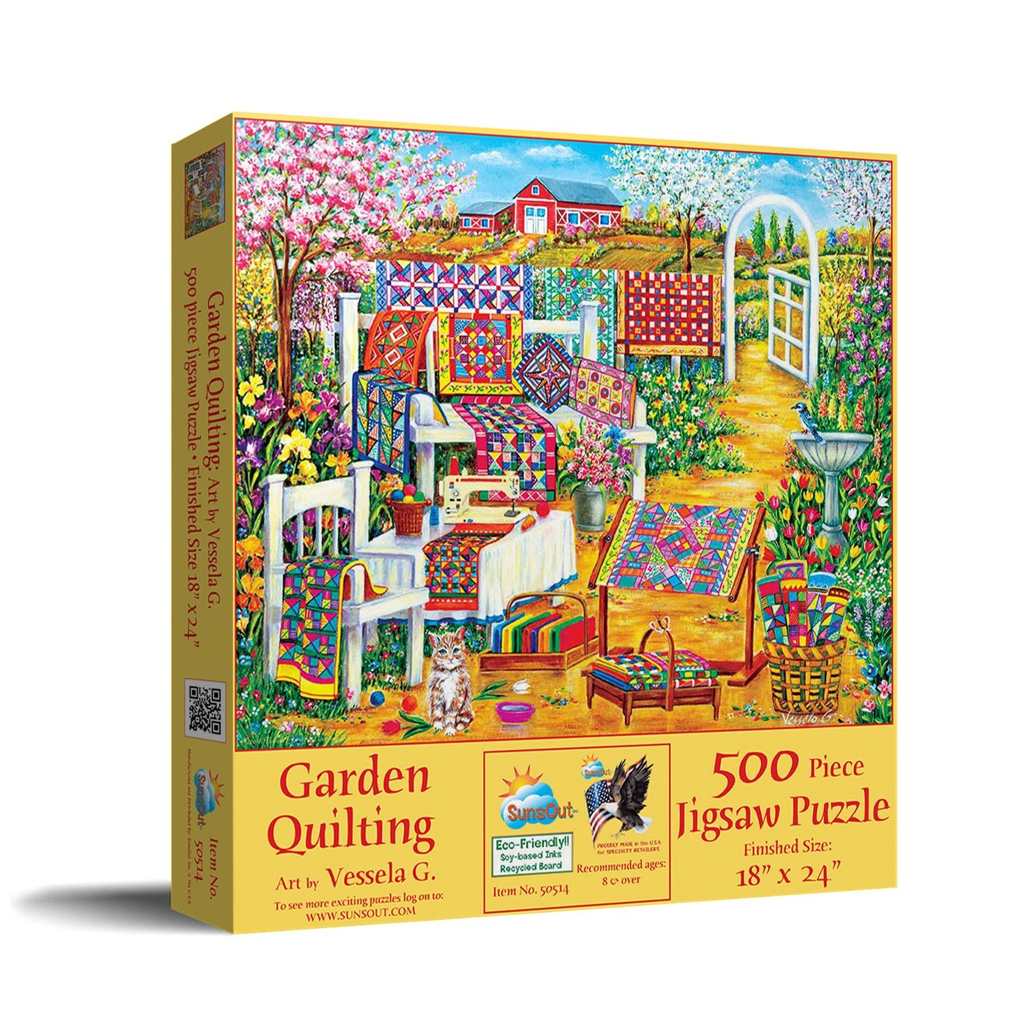 Garden Quilting - 500 Piece Jigsaw Puzzle
