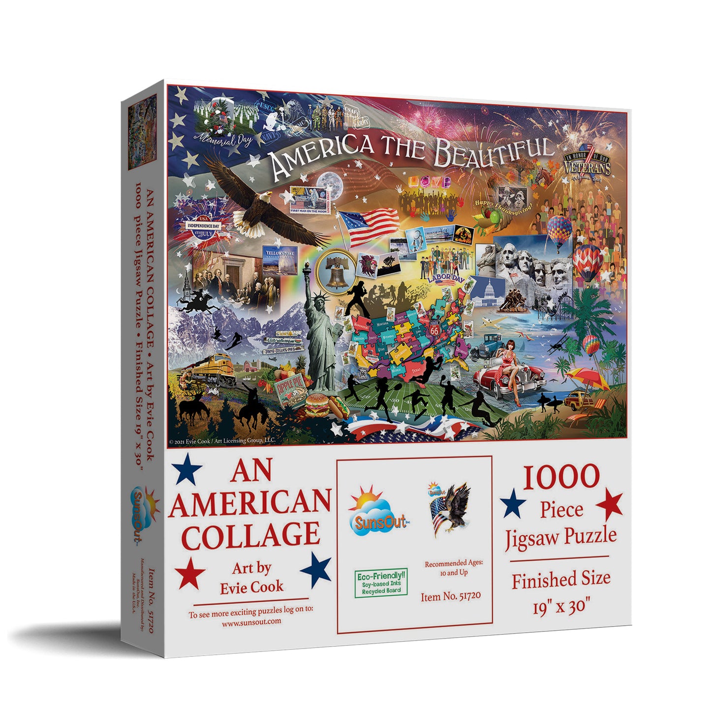 An American Collage - 1000 Piece Jigsaw Puzzle