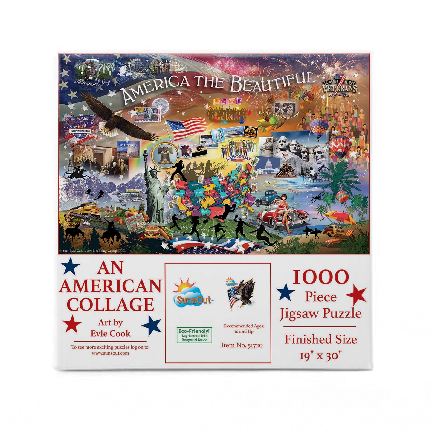An American Collage - 1000 Piece Jigsaw Puzzle
