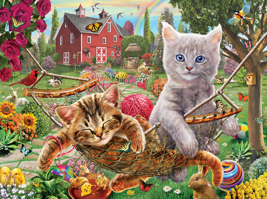 Cats on the Farm - 300 Piece Jigsaw Puzzle