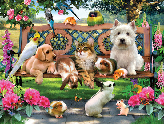 Pets in the Park - 500 Piece Jigsaw Puzzle