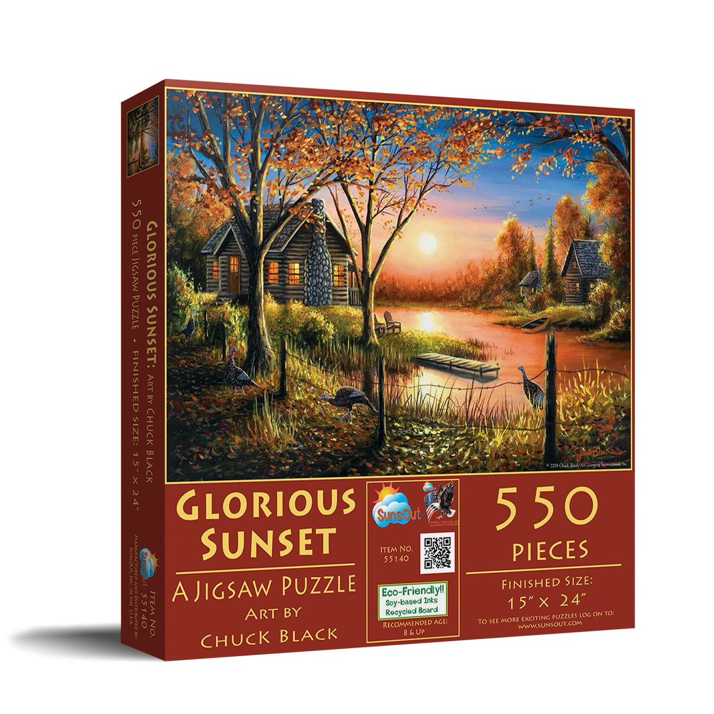 Glorious Sunset - 550 Piece Jigsaw Puzzle