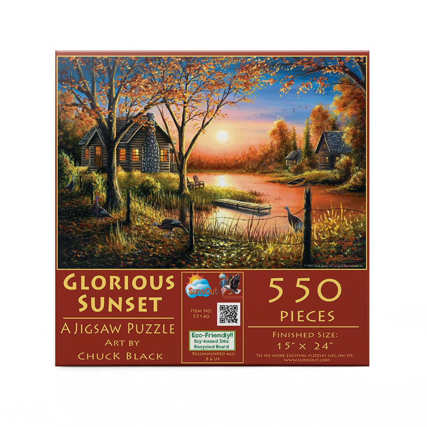 Glorious Sunset - 550 Piece Jigsaw Puzzle