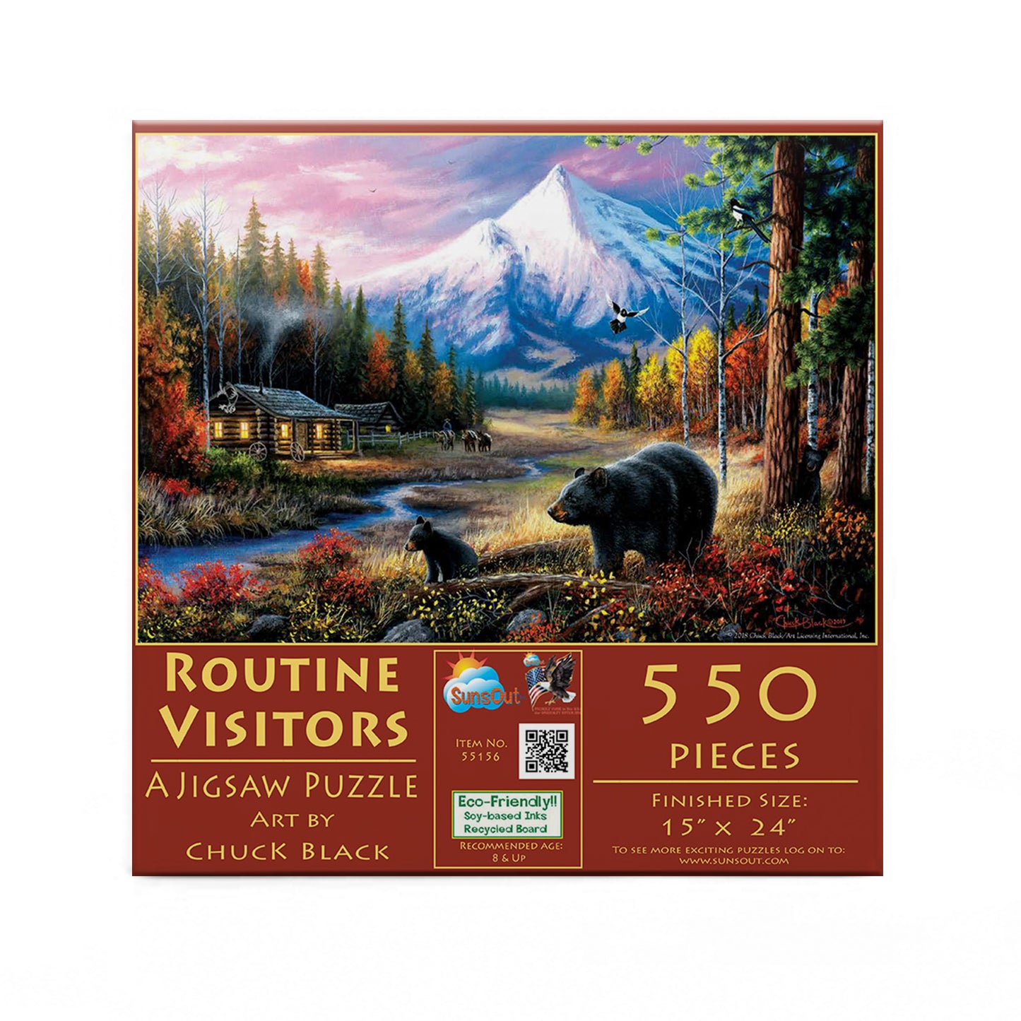 Routine Visitors - 550 Piece Jigsaw Puzzle