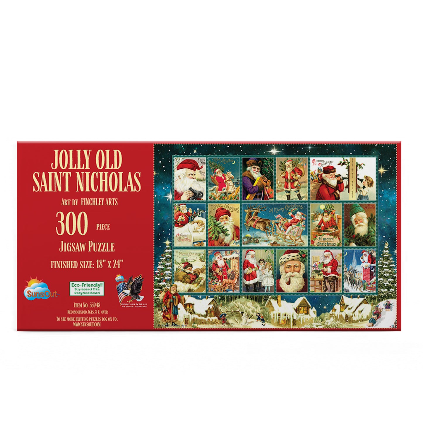 Jolly Old Saint Nicholas - 300 Piece Jigsaw Puzzle