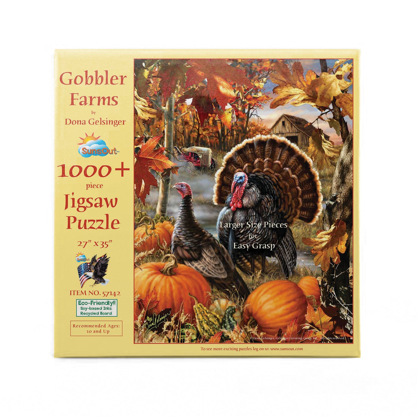 Gobbler Farms - 1000 Large Piece Jigsaw Puzzle