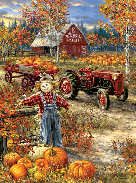The Pumpkin Patch Farm - 1000 Piece Jigsaw Puzzle