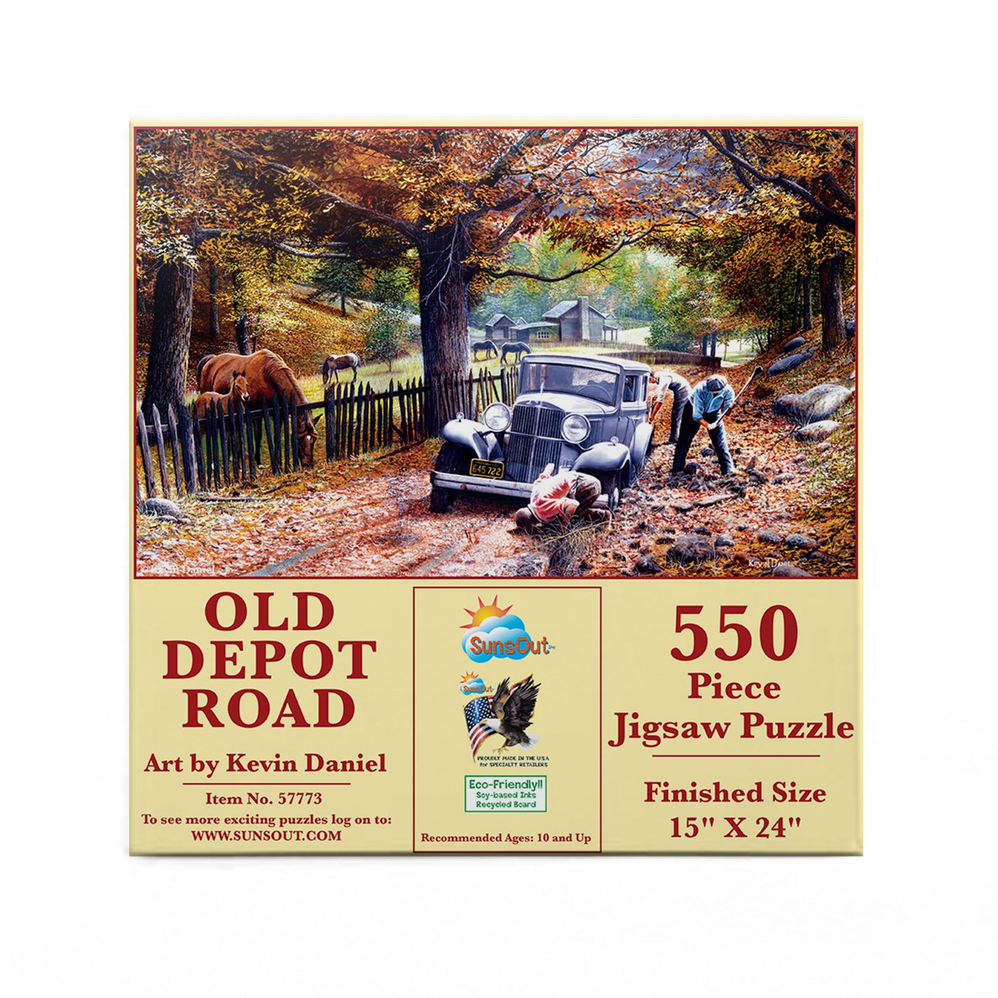 Old Depot Road - 550 Piece Jigsaw Puzzle