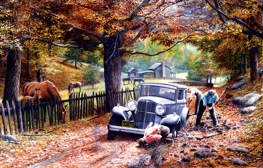 Old Depot Road - 550 Piece Jigsaw Puzzle