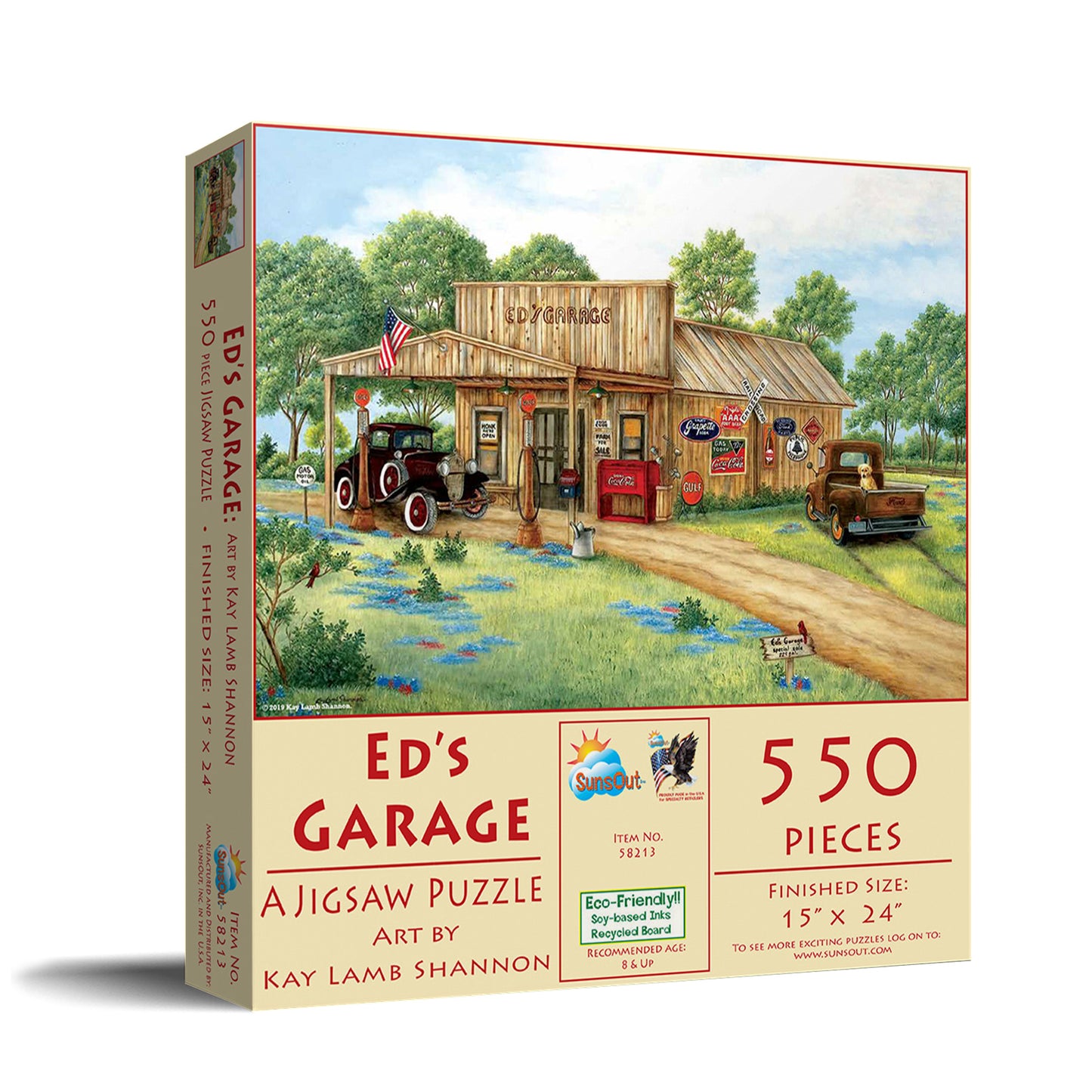 Ed's Garage - 550 Piece Jigsaw Puzzle