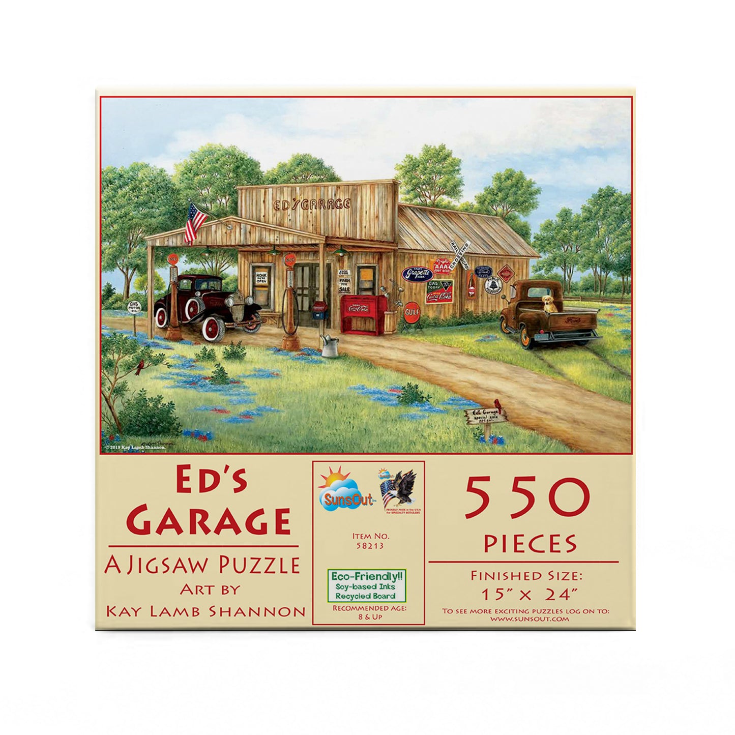 Ed's Garage - 550 Piece Jigsaw Puzzle