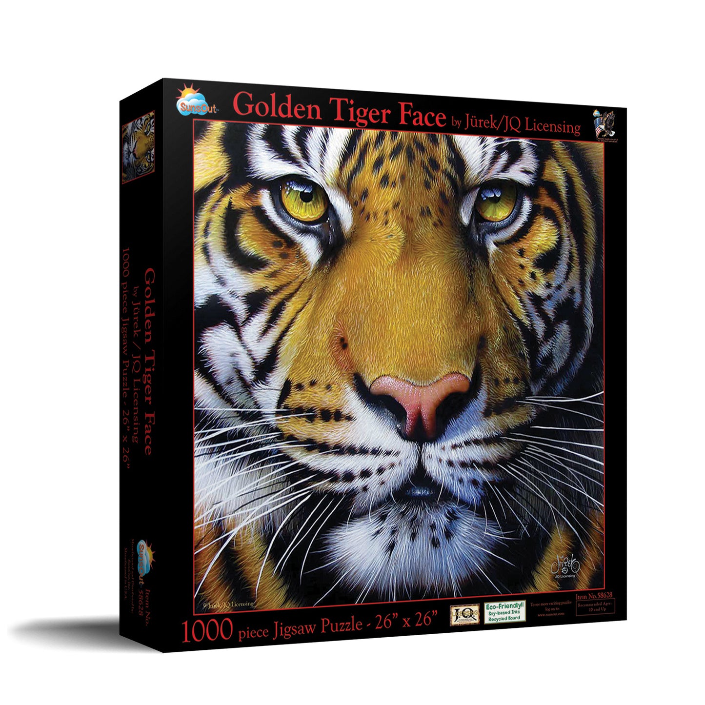 Golden Tiger Face - 1000 Piece Jigsaw Puzzle