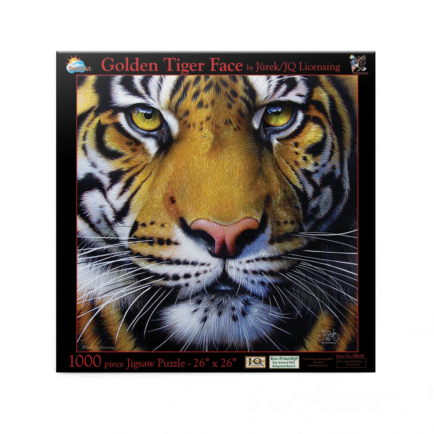 Golden Tiger Face - 1000 Piece Jigsaw Puzzle