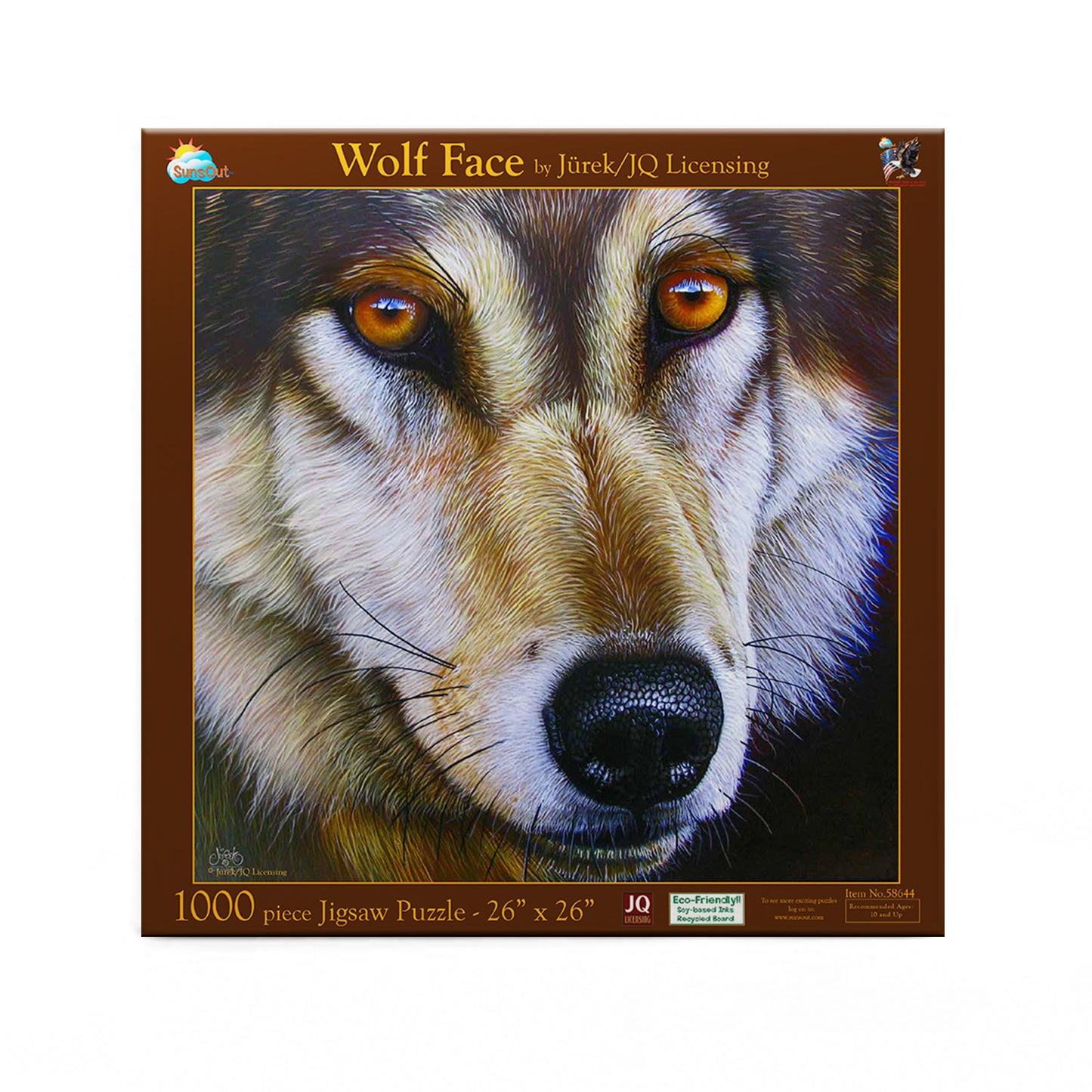 Wolf Face - 1000 Piece Jigsaw Puzzle