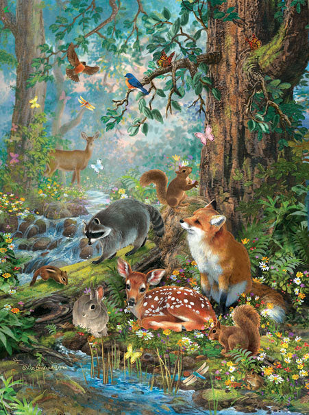 Out in the Forest - 1000 Piece Jigsaw Puzzle