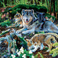 Forest Wolf Family - 500 Piece Jigsaw Puzzle