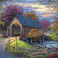 Emerts Cove Covered Bridge - 500 Large Piece Jigsaw Puzzle
