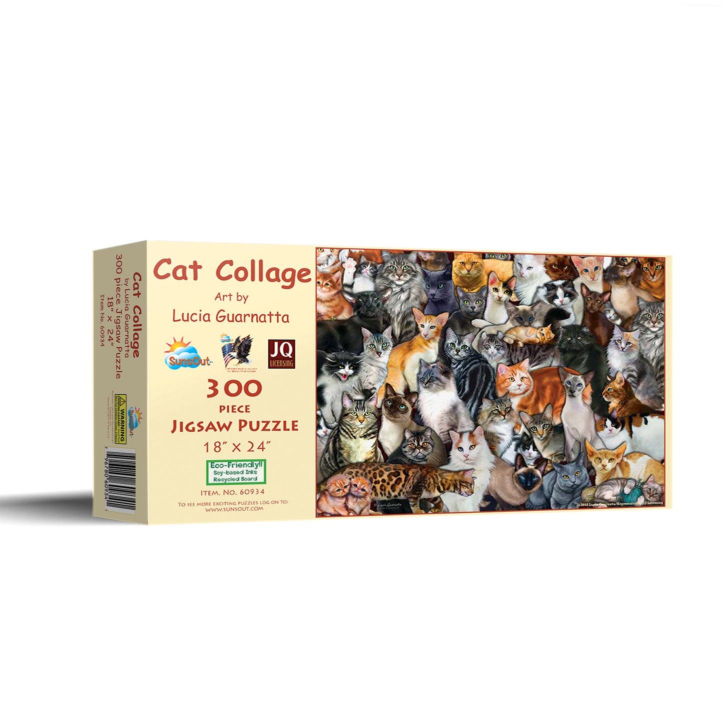 Cat Collage - 300 Piece Jigsaw Puzzle