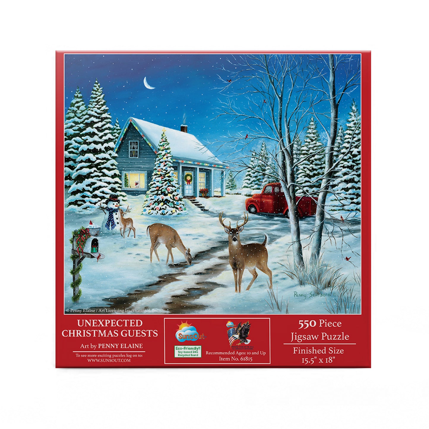 Unexpected Christmas Guests - 550 Piece Jigsaw Puzzle