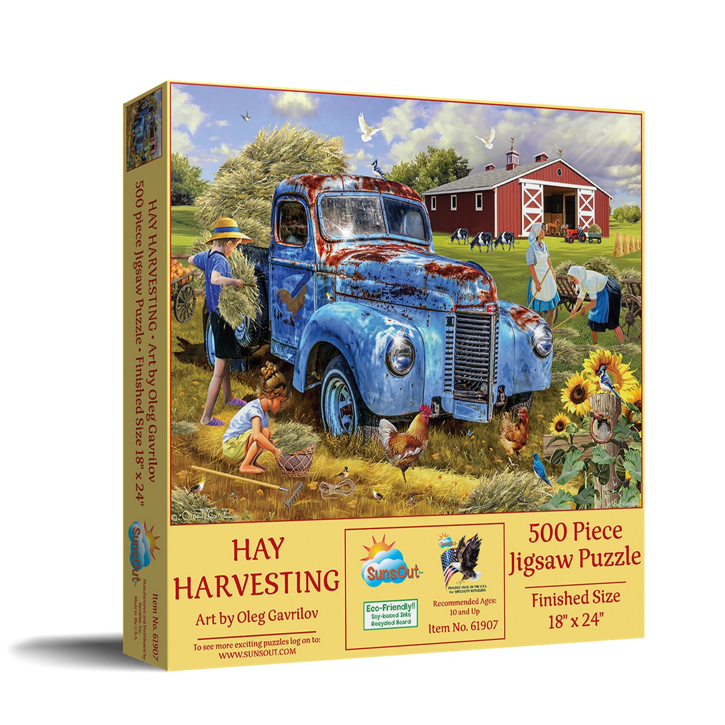 Hay Harvesting - 500 Piece Jigsaw Puzzle