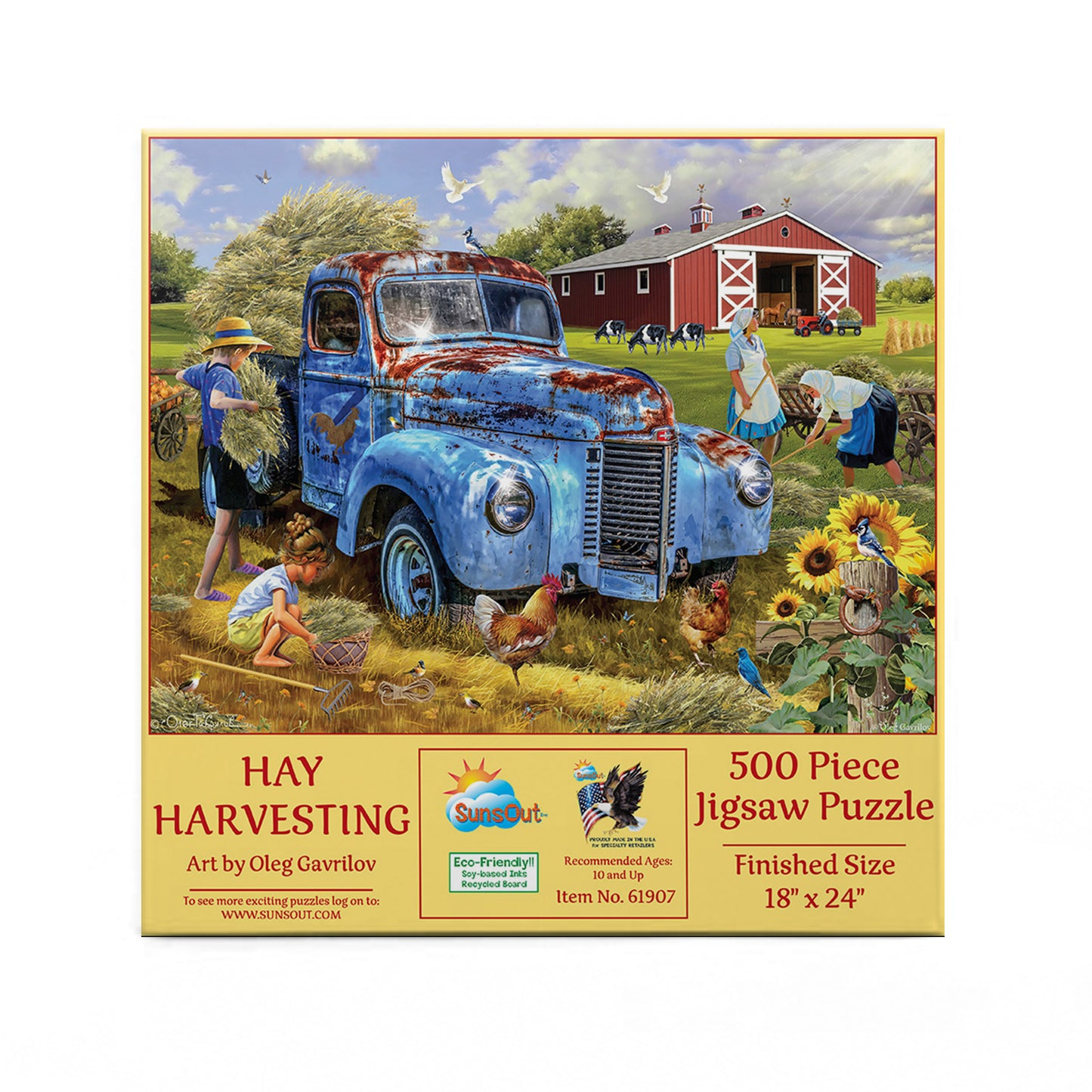 Hay Harvesting - 500 Piece Jigsaw Puzzle