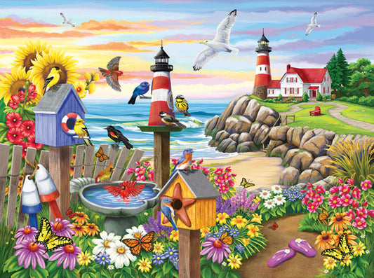 Garden by the Sea 1000 - 1000 Piece Jigsaw Puzzle