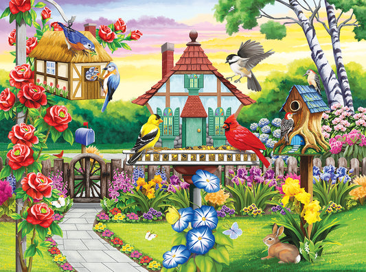 Birds' Favorite Garden - 1000 Piece Jigsaw Puzzle