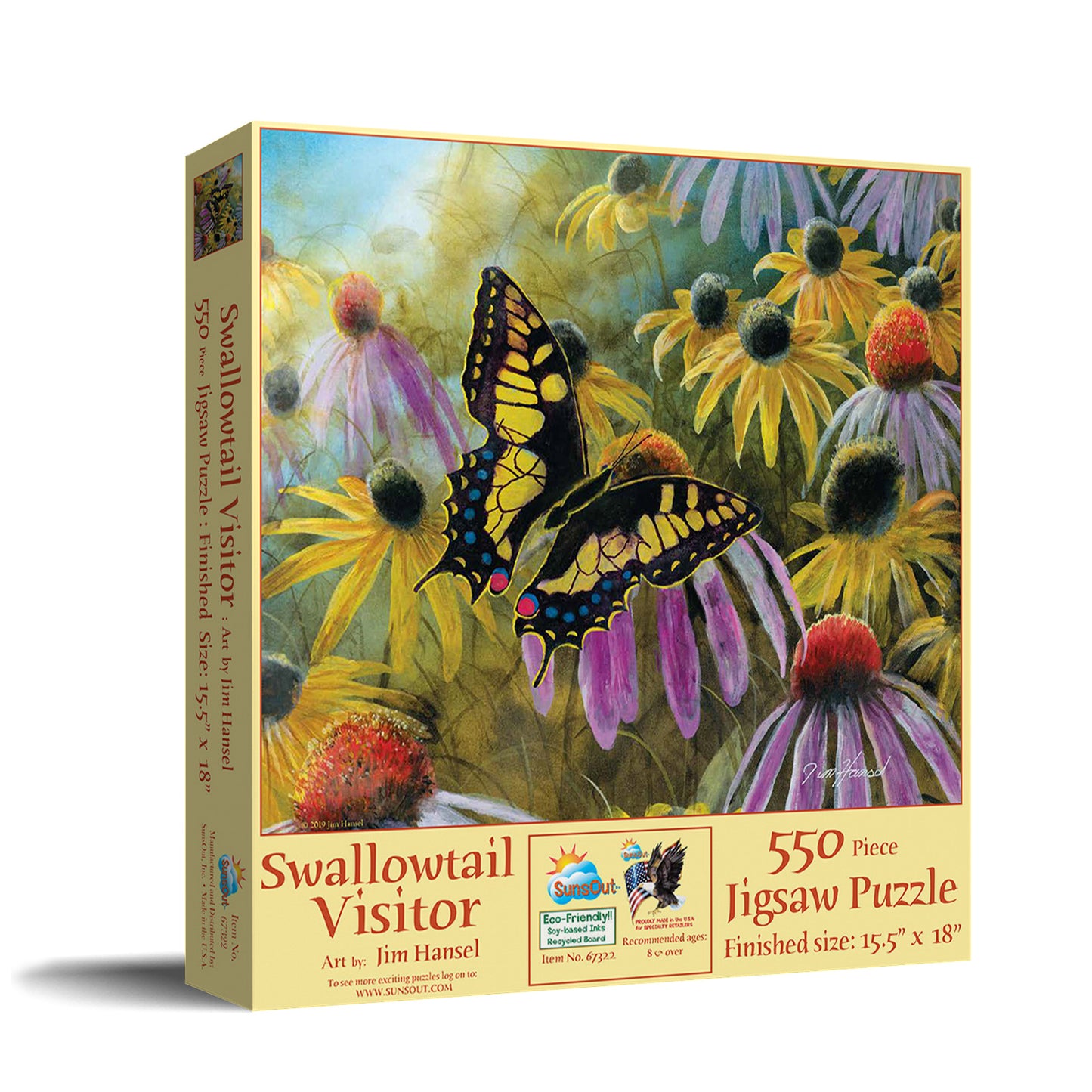 Swallowtail Vistor - 550 Piece Jigsaw Puzzle