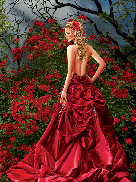 Tais in Red - 1000 Piece Jigsaw Puzzle