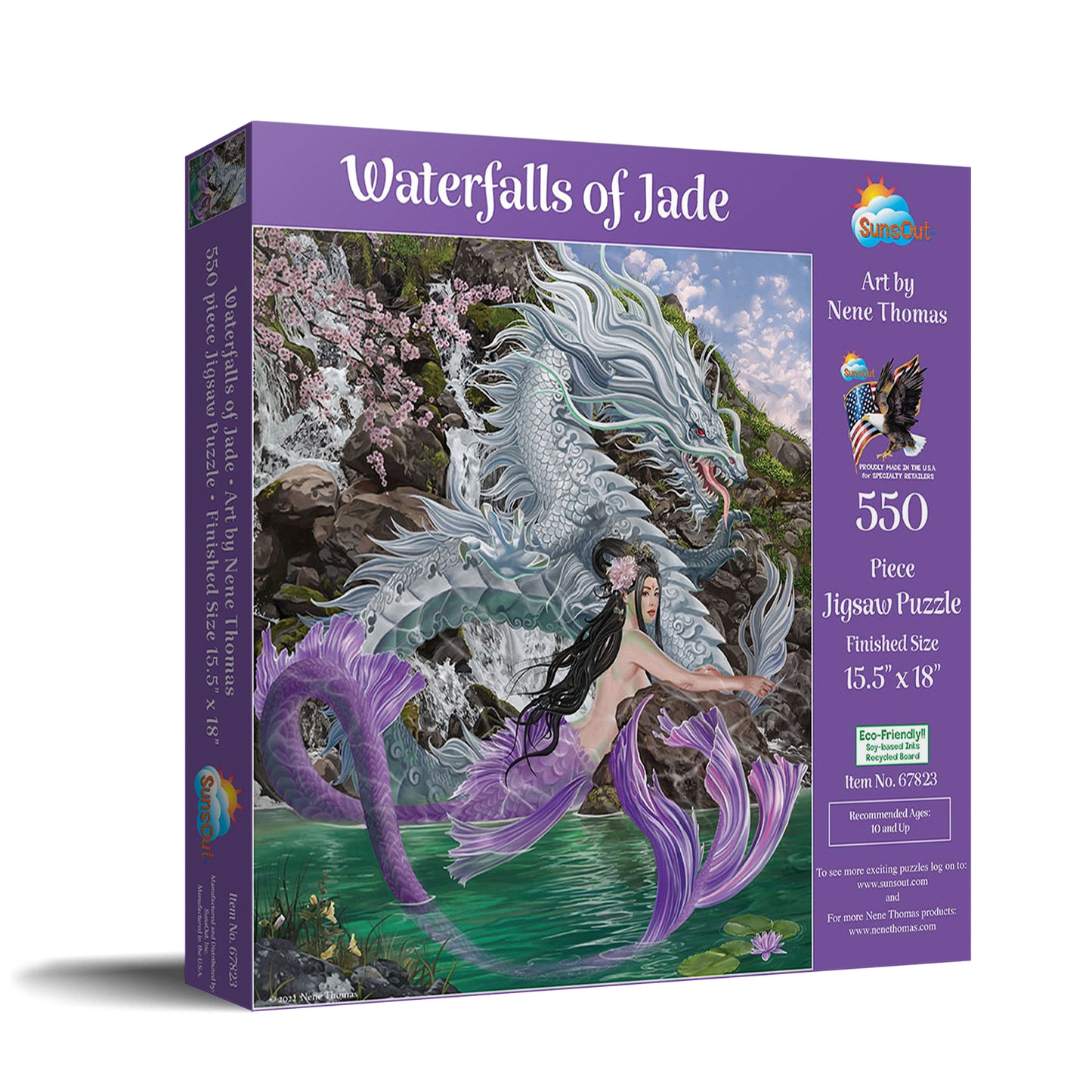 Waterfalls of Jade 550 - 550 Piece Jigsaw Puzzle