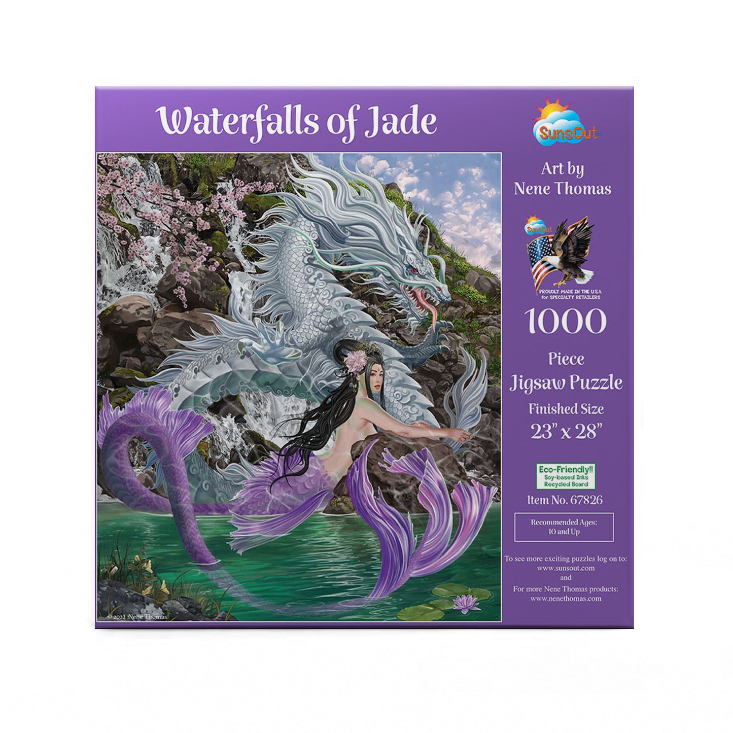 Waterfalls of Jade 1000 - 1000 Piece Jigsaw Puzzle