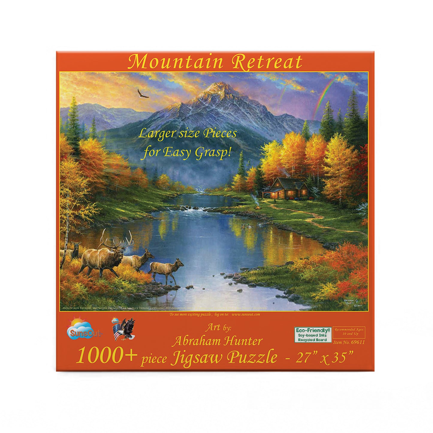 Mountain Retreat - 1000 Large Piece Jigsaw Puzzle