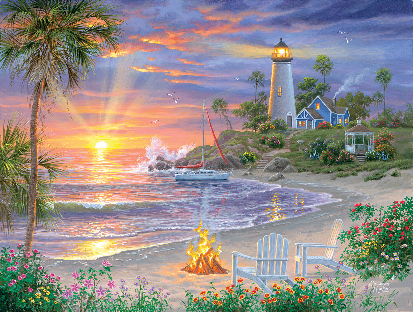 Honeymoon Sunset - 500 Piece Jigsaw Puzzle