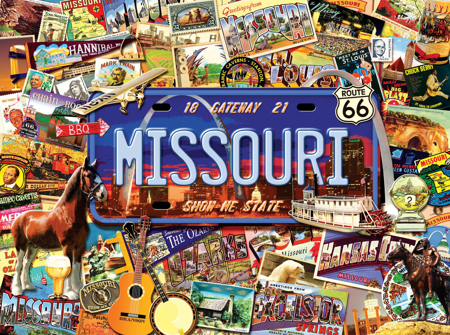 Missouri: The "Show Me" State - 1000 Piece Jigsaw Puzzle