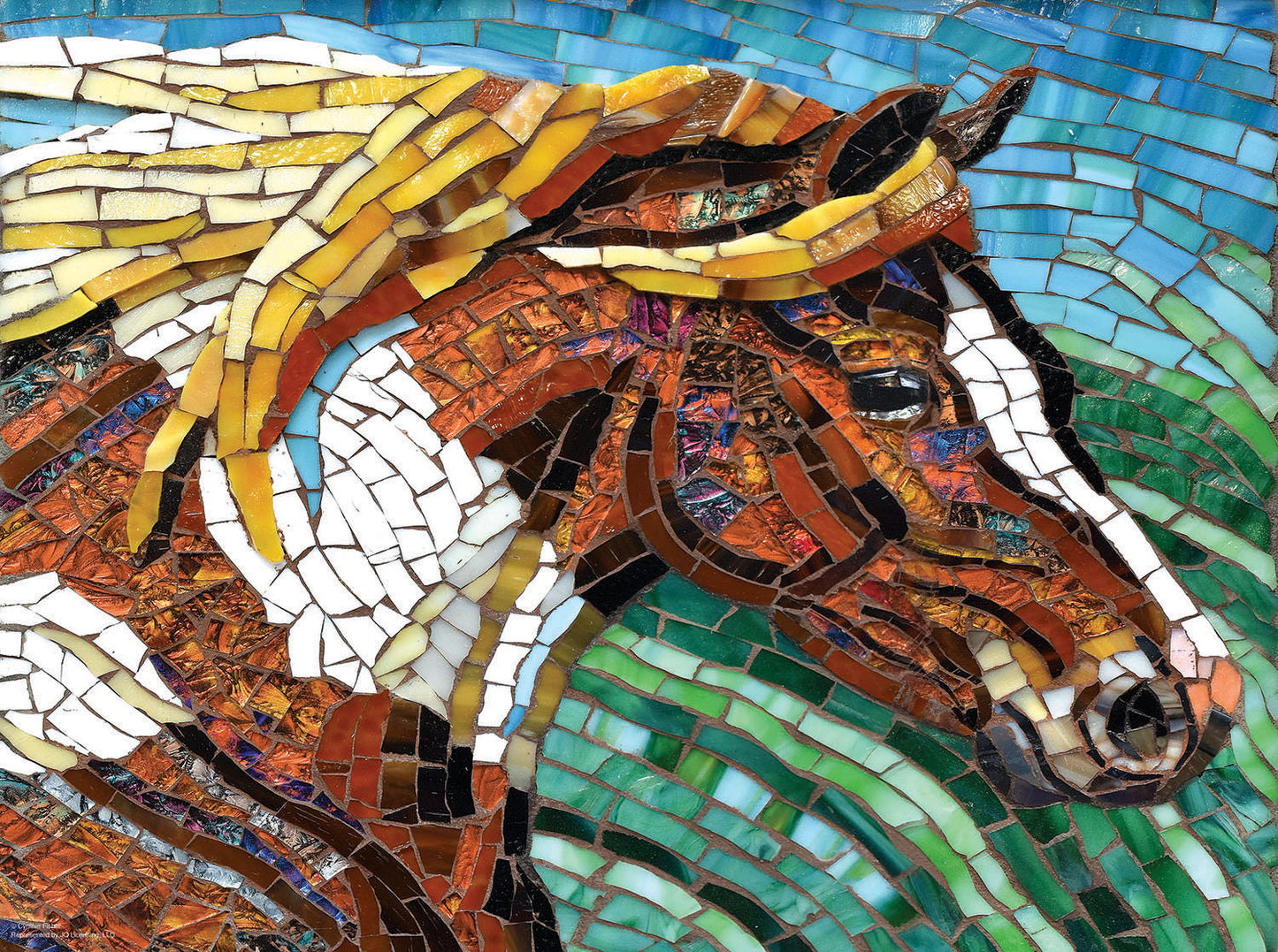 Stained Glass Horse - 1000 Piece Jigsaw Puzzle