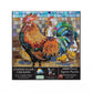 Stained Glass Chickens - 1000 Piece Jigsaw Puzzle