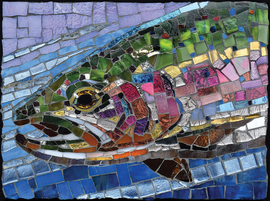 Stained Glass Rainbow Trout - 1000 Piece Jigsaw Puzzle