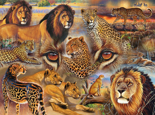 Big Cats of the Plains - 500 Piece Jigsaw Puzzle