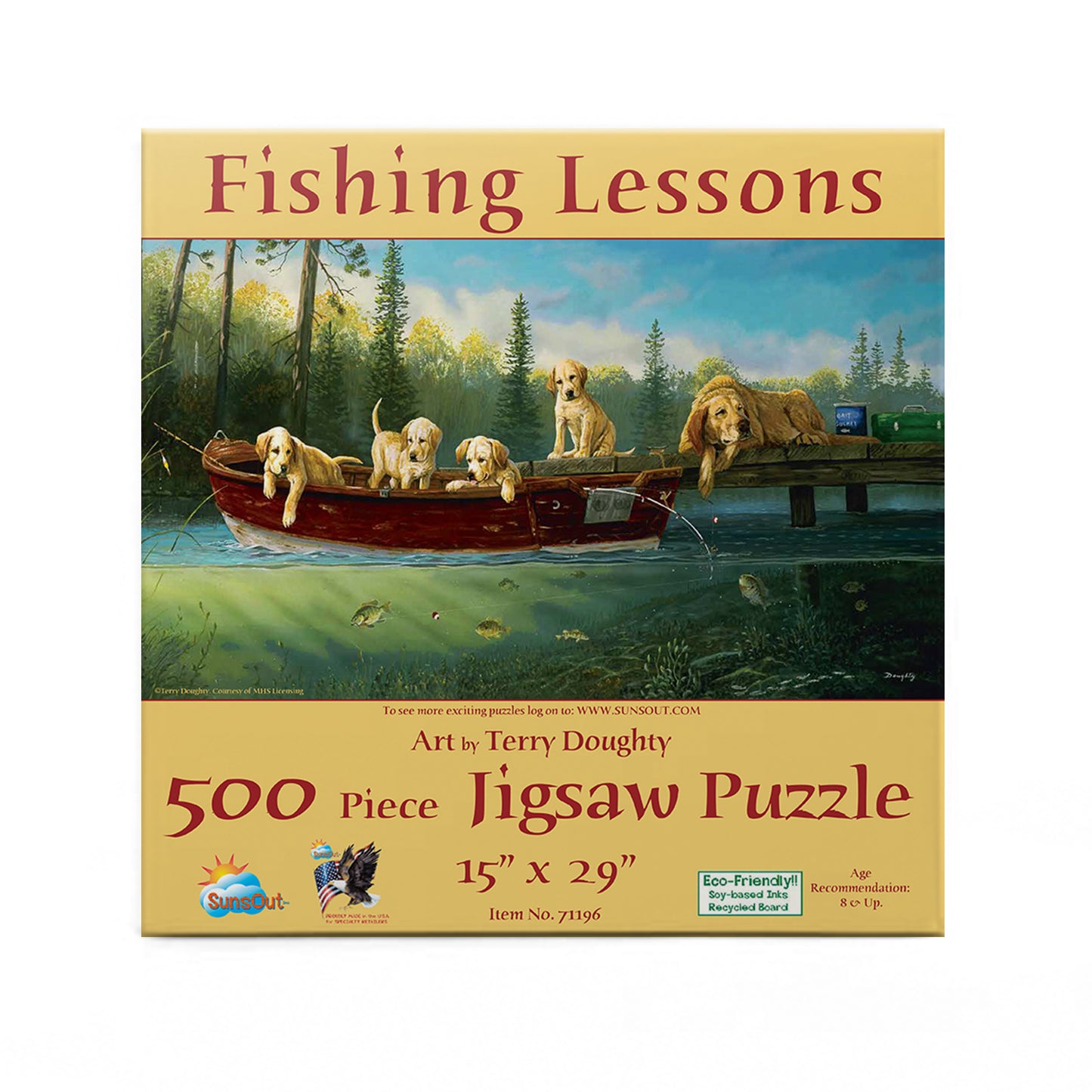 Fishing Lessons - 500 Piece Jigsaw Puzzle