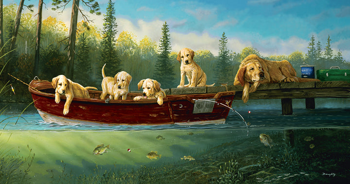 Fishing Lessons - 500 Piece Jigsaw Puzzle